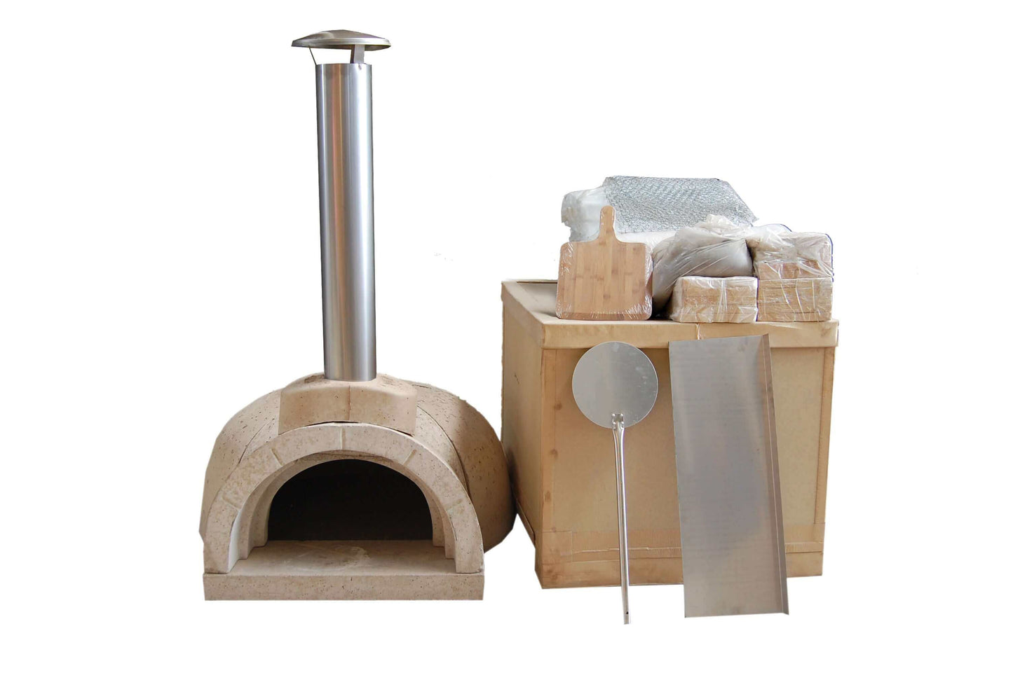 WPPO DIY Wood Fired Oven Includes SS Flue & Black Door WDIY-AD100