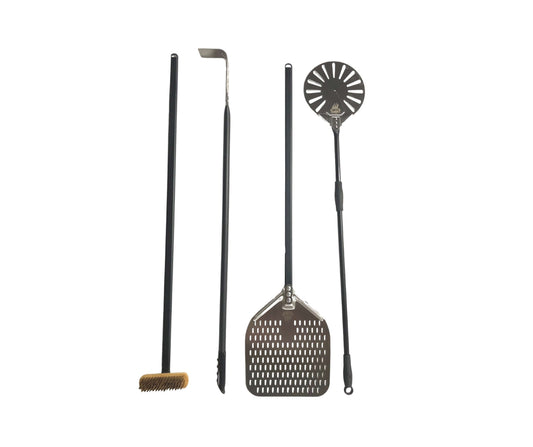 WPPO 4 Piece Mini Wood Fired Pizza Oven Utensil Kit WKPA-01