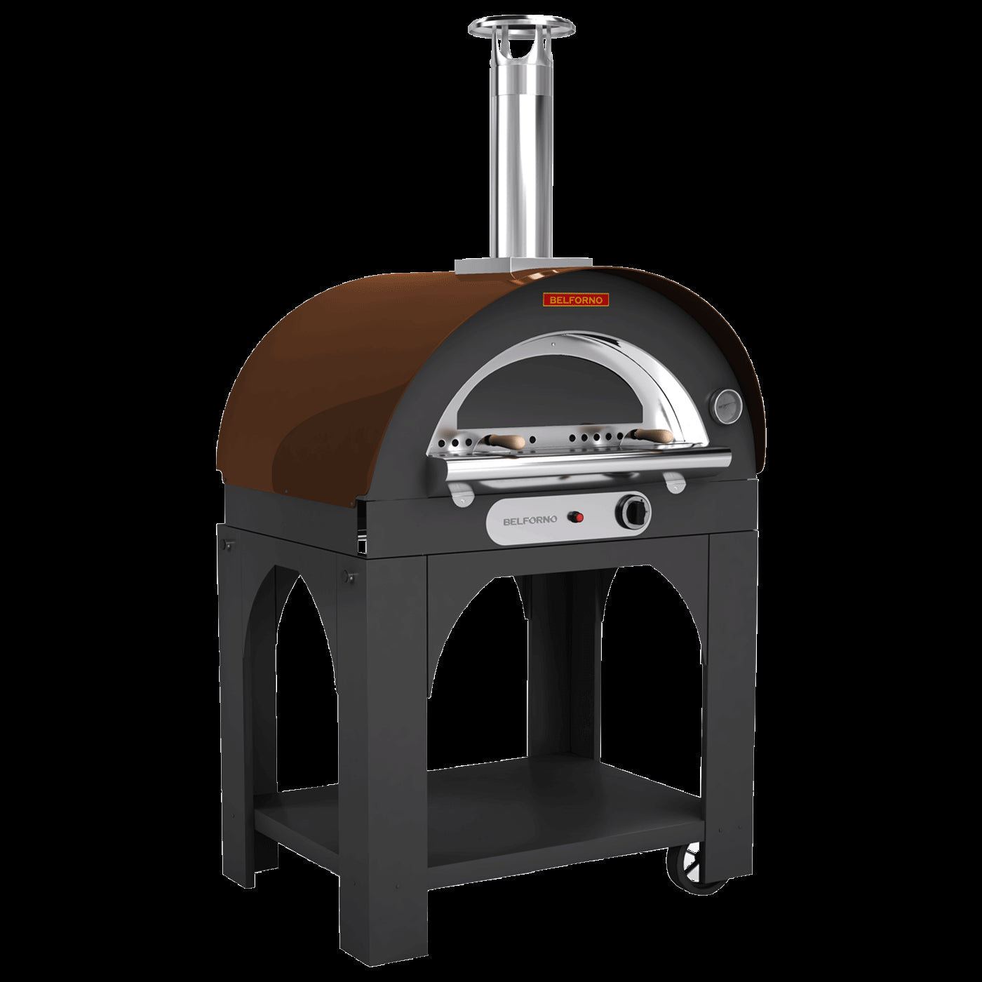 Belforno Portable Wood/Gas Fired Pizza Oven Medio