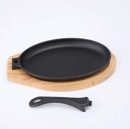 Qstoves Oval Iron Skillet